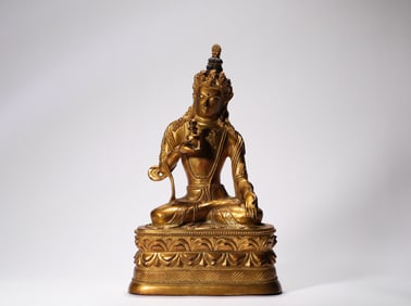 Ming Dynasty bronze gilt Buddha