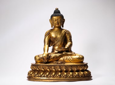 Ming Dynasty bronze gilt Buddha