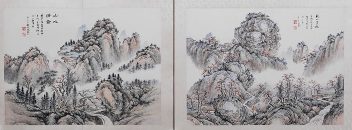 Feng Chaoran landscape painting heart