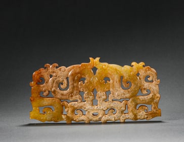 Han Dynasty Hotan jade dragon pattern
