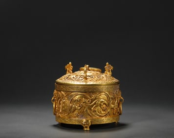 Tang Dynasty silver gilt royal tribute