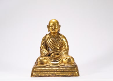 Ming Dynasty bronze gilt Buddha
