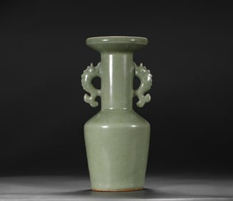 Fish ear vase of Longquan Kiln in Song Dynasty