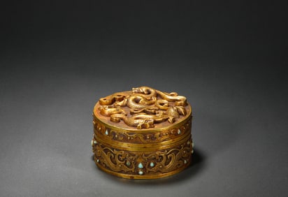 Han Dynasty bronze gilt tribute box