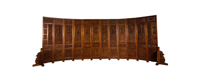 Qing Dynasty palace Huanghuali screen