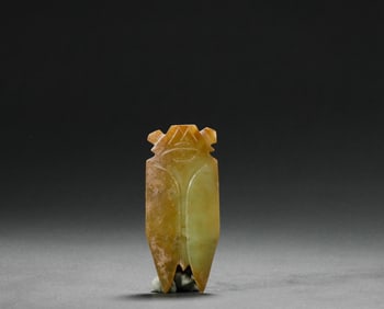 Ming Dynasty Hetian jade cicada