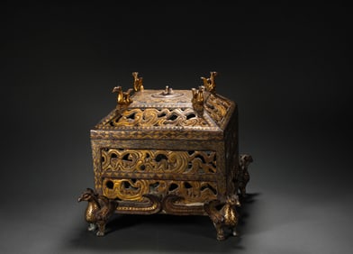Han dynasty copper hollowed aromatherapy donor