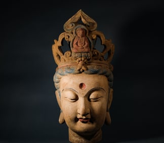 Ming Dynasty Nanmu Buddha head