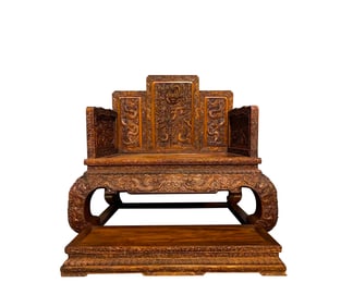 Huanghua Pear throne in Qing Dynasty