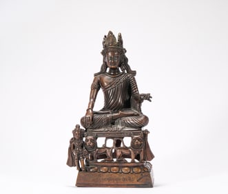 7th century bronze Buddha statue
