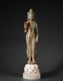 Hetian jade Guanyin statue in Northern Wei Dynasty