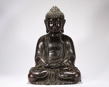Bronze Buddha statue in Ming Dynasty