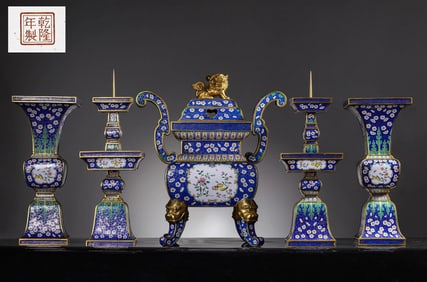 C loisonne Study Decoration Qing Dynasty China
