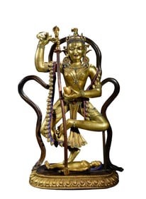 Ming Dynasty Bronze Gilt Buddha Statue