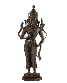 13th Century Bronze Buddha Statue