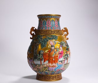 Qing Dynasty Qianlong Enamel Painted Vessel