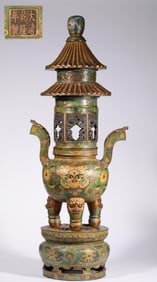 Qing Dynasty Copper Incense Burner