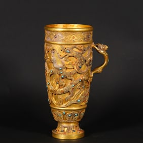 Ming Dynasty Chi-Dragon Pattern Cup