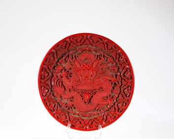 Qing Dynasty Lacquerware Appreciation Plate