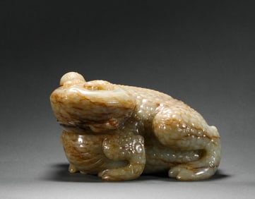 Song Dynasty Hetian Jade Gold Toad