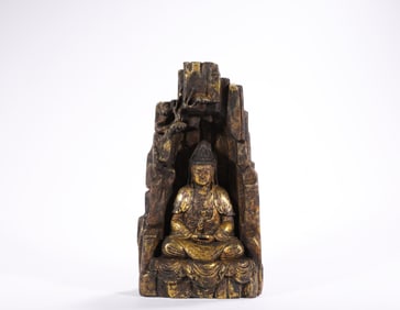 Ming Dynasty Bronze Gilt Buddha Statue