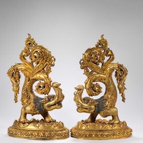 Qing Dynasty Silver Gilt Buddha Statue
