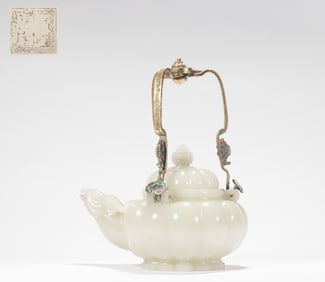 Qing Dynasty Qianlong Nobility Used Goat Head Pot
