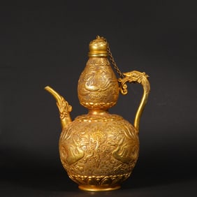 Ming Dynasty Phoenix Bird Holding Pot