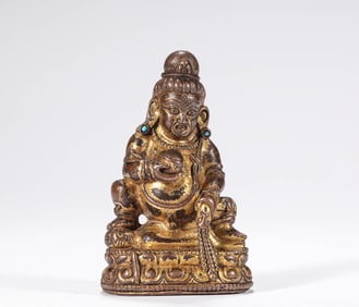 Ming Dynasty Bronze Gilt Buddha Statue