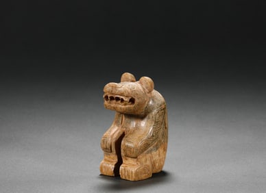 Shang Dynasty Hetian Jade Auspicious Beast