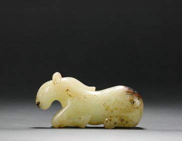 Shang Dynasty Hetian Jade Auspicious Beast