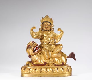 Ming Dynasty Bronze Gilt Buddha Statue