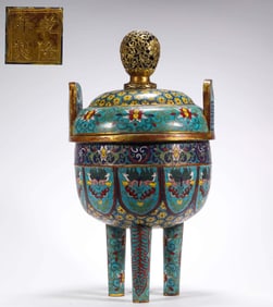 Qing Dynasty Cloisonne Fumigation Furnace