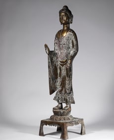 8th Century Copper Buddha Statue