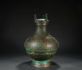 Han Dynasty Inlaid Gold and Silver Inscription Pot