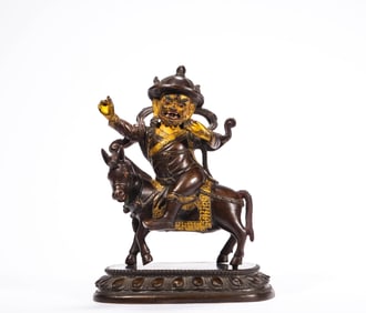 Ming Dynasty Bronze Gilt Buddha Statue