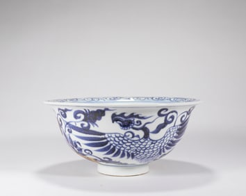Qing Dynasty Blue and White Bowl