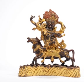 Ming Dynasty Bronze Gilt Buddha Statue