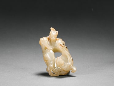 Han Dynasty Hetian Jade Heart-Shaped Pendant