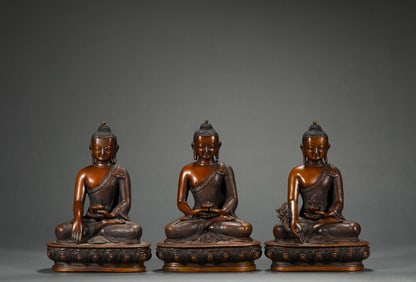 M ing Dynasty Copper Sakyamuni Buddha Statue