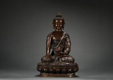 Ming Dynasty Copper Buddha Statue