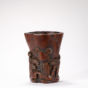 Qing Dynasty Agalwood Pen Container