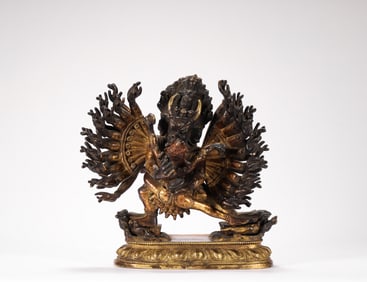 Ming Dynasty Bronze Gilt Buddha Statue