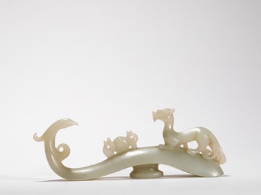 Ming Dynasty Hetian Jade Belt Hook