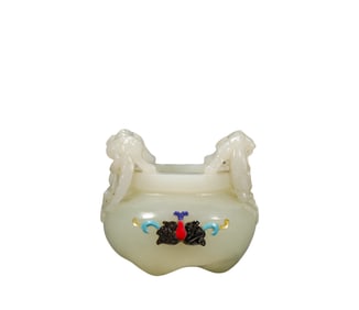 A Hetian  J ade  I ncense  B urner, Qing Dynasty, China