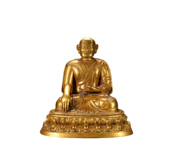 Bronze Gilt Buddha Statue, Qing Dynasty, China