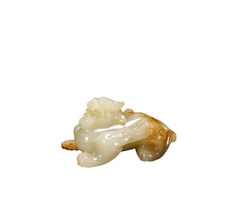 A Hetian Jade Beast, Han Dynasty, China