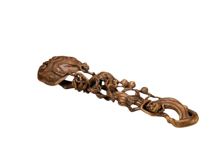 A QiNan Agarwood Ruyi, Qing Dynasty, China