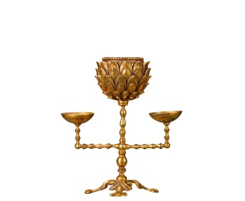 A Silver Glit Buddha Offering Light , Tang Dynasty, China