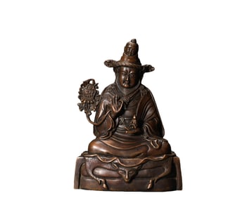 A  Copper  Buddha  S tatue, Qing Dynasty, China